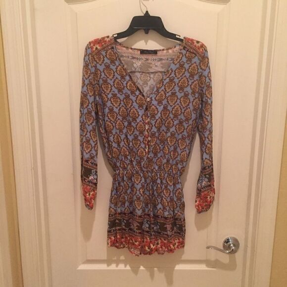 Honey Punch Long Sleeve Romper - Picture 2 of 5